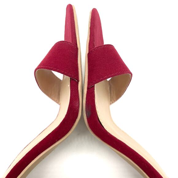 NEW Metaphor Womens 9 Talula Dark Red Dress Heel Sandal Holiday‎ Ankle Strap - Picture 13 of 15